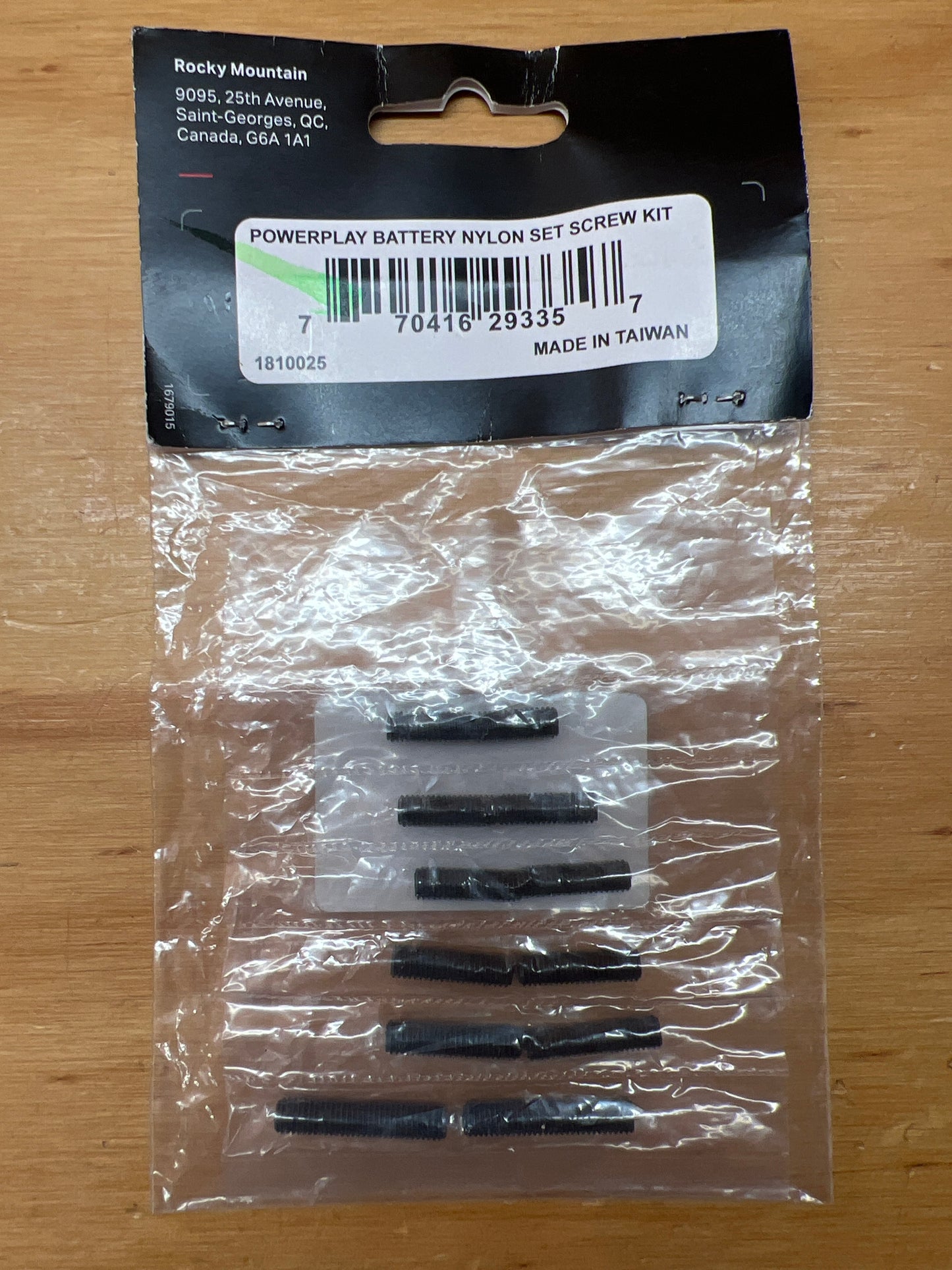 Rocky Mountain Powerplay Battery Nylon Set Screw Kit 1810025