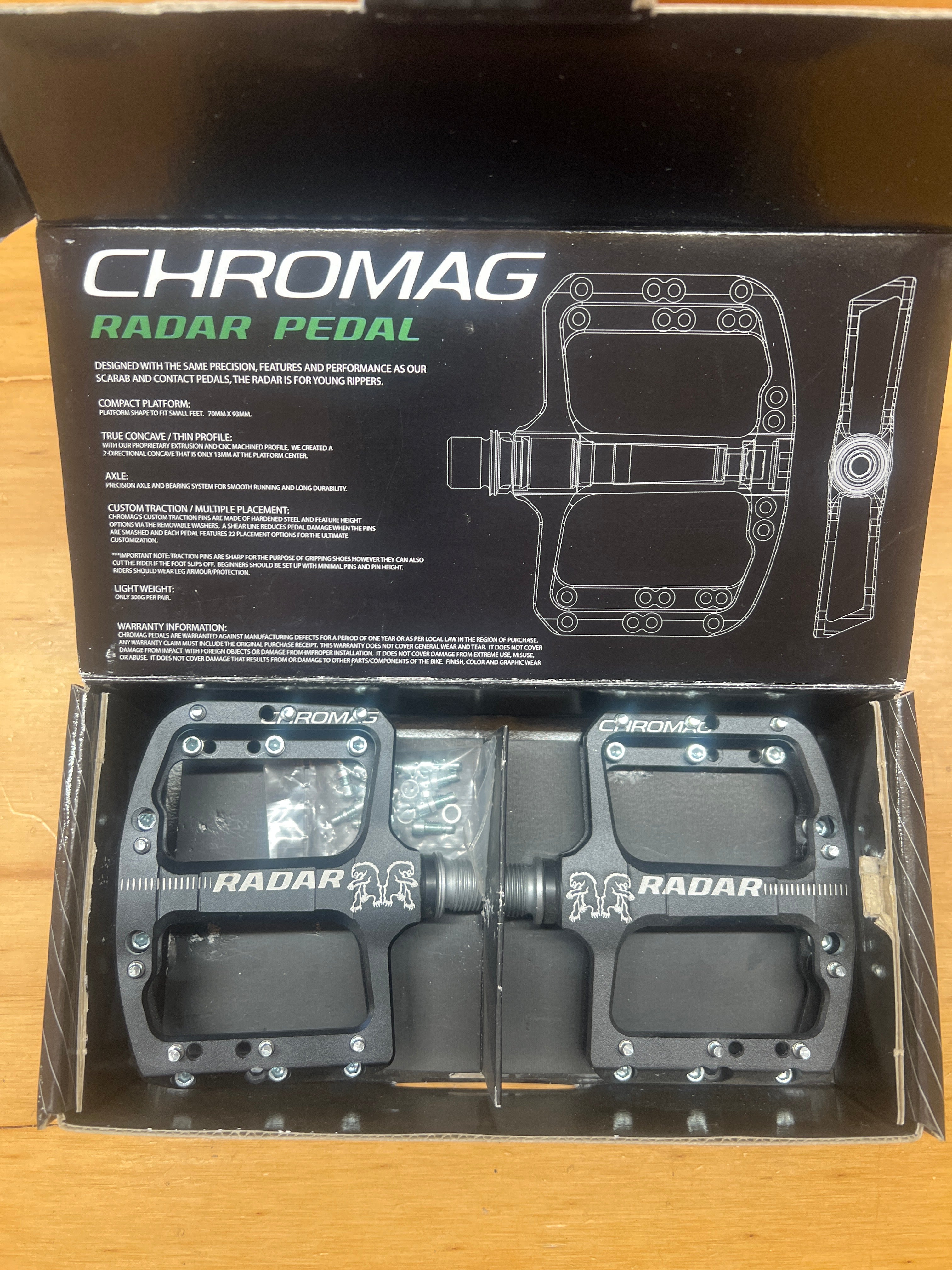 chromag radar pedals Chromag Radar Pedal