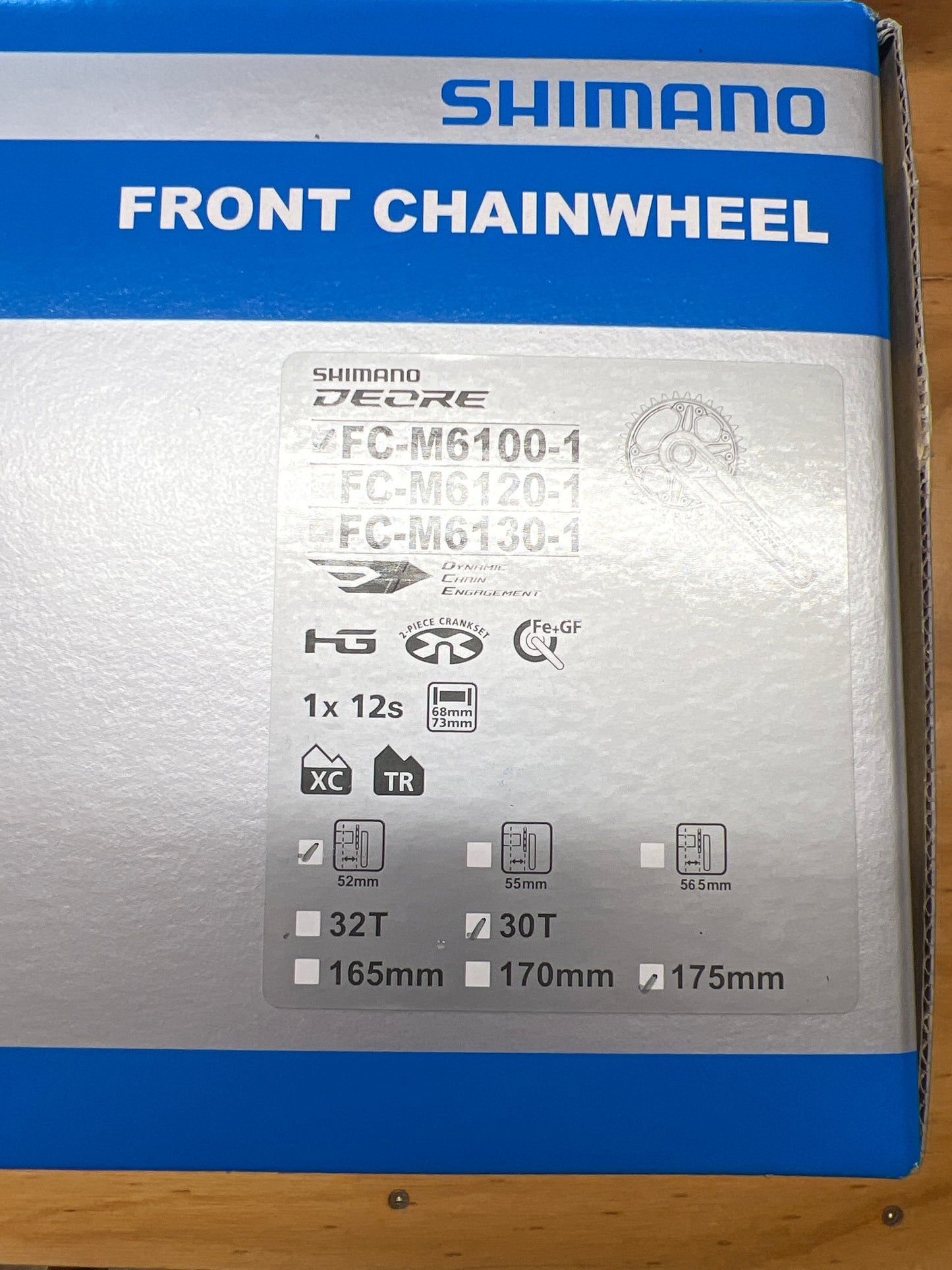 Shimano Crankset FC-M6100-1