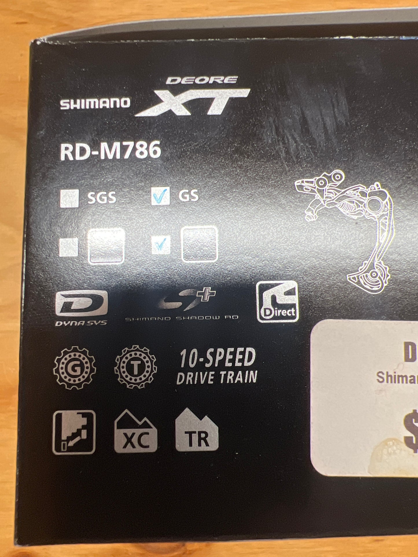Shimano Derailleur DeoreXT RD-M786-GS 10sp