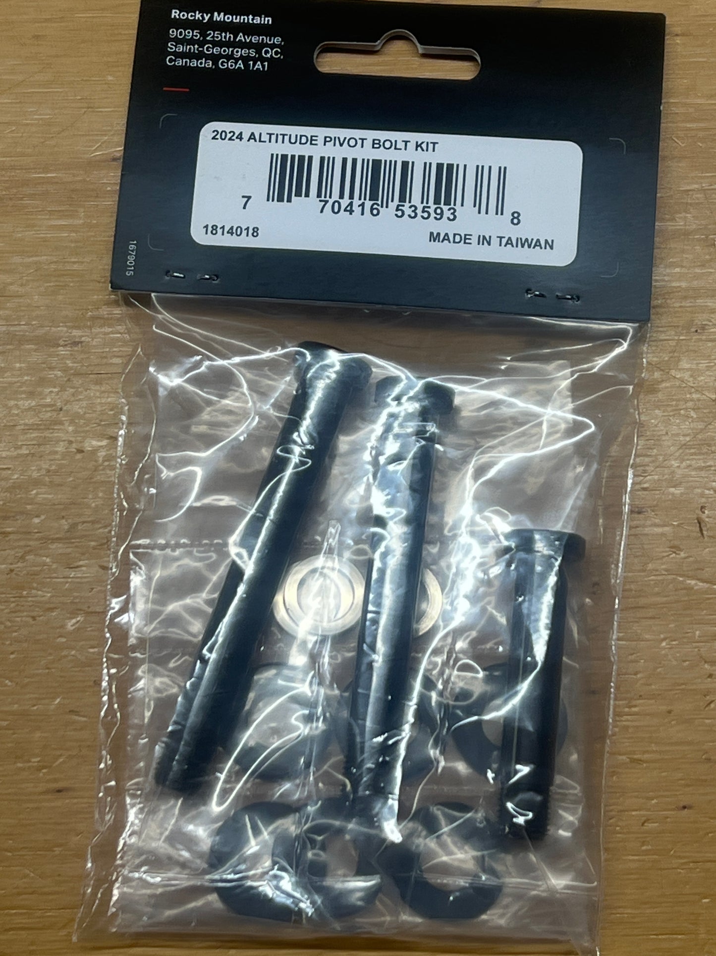 Rocky Mountain 2024 Altitude Pivot Bolt Kit 1814018
