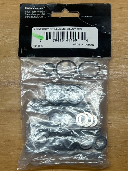 Rocky Mountain Pivot Bolt Kit Element Alloy 2022 1812012