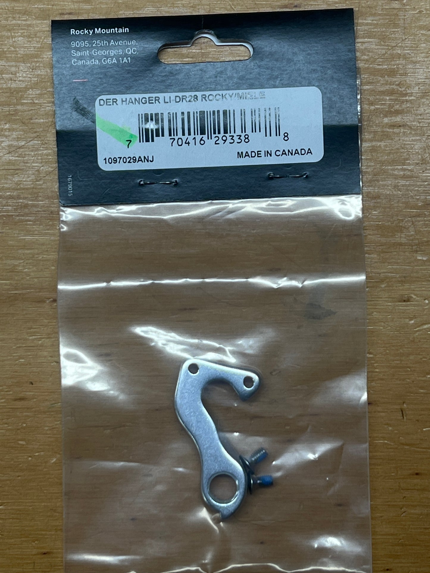 Rocky Mountain Derailleur Hanger 1097029ANJ